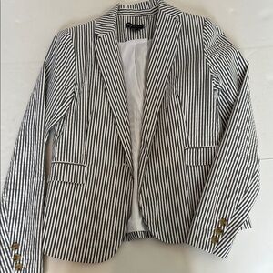 Jones New York Black and White Pinstripe Blazer Size XS
